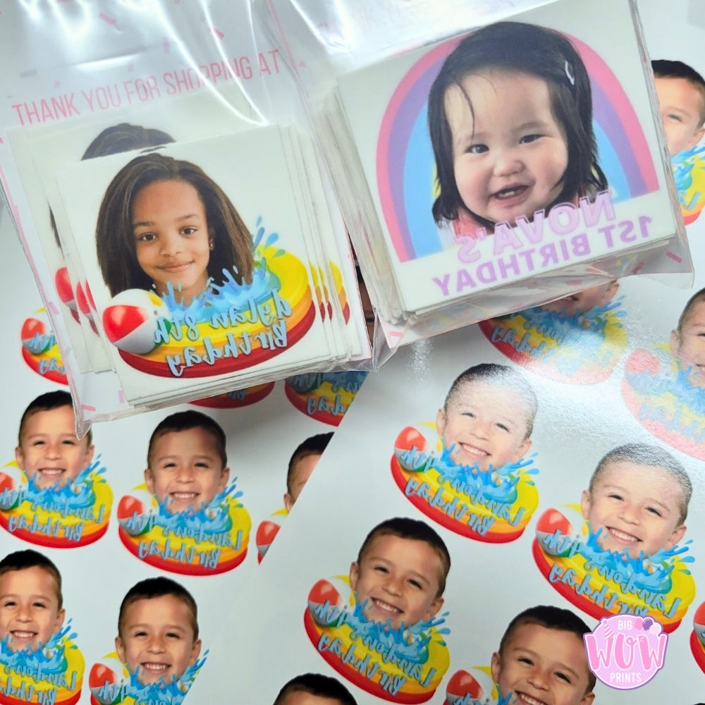 One Happy Dude Themed Temporary Tattoos: Customized Party Favors for Kids, One Happy Girl's Groovy 1st Birthday Party Decorations