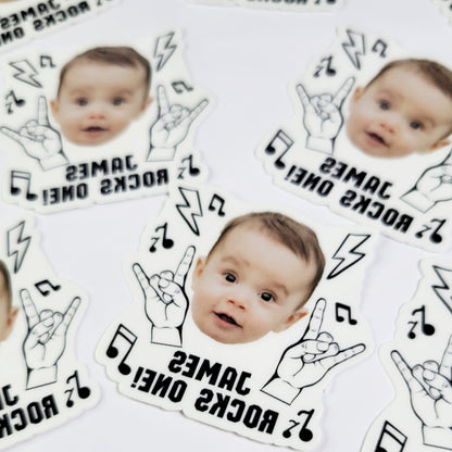 Rock and Roll Birthday Face Tattoos, Rock n Roll Birthday, Rockin One First Birthday, Rock Star Birthday Party Favors, Born Two Rock